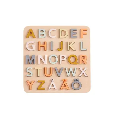 Kids Concept, ABC-Pussel trä med ÅÄÖ