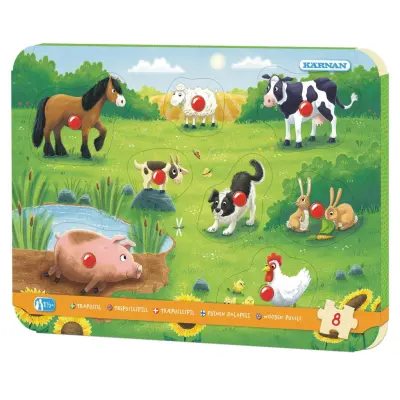 Knoppussel På Bondgården 8 bitar - Leksaksaffären -  Leksaksaffären