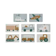 Liewood pussel Brett 8x2 bitar, fordon/dove blue