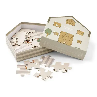 Liewood pussel Jimmie 35 bitar, bondgård/sand