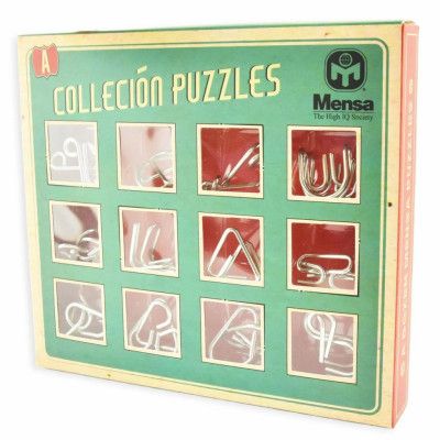 Mensa IQ-pussel Metall 12-pack