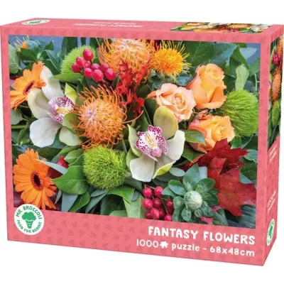 Mr Broccoli Fantasy Flowers Pussel 1000 bitar - Mr Broccoli -  Leksaksaffären