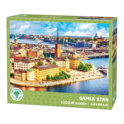 Mr Broccoli Gamla Stan Stockholm Pussel 1000 bitar - Mr Broccoli -  Leksaksaffären