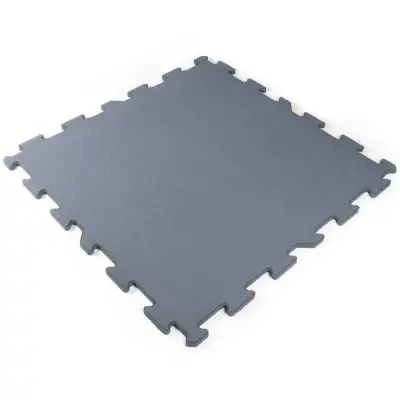 Nordic Fighter Grått Gummigolv Pussel, Gymgolv