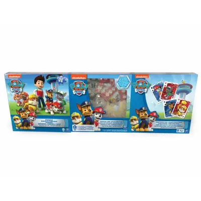 Paw Patrol Spel och pussel 3-pack - Paw Patrol -  Leksaksaffären