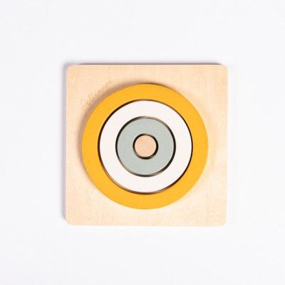Pellianni - Pussel - Round Puzzle Mustard