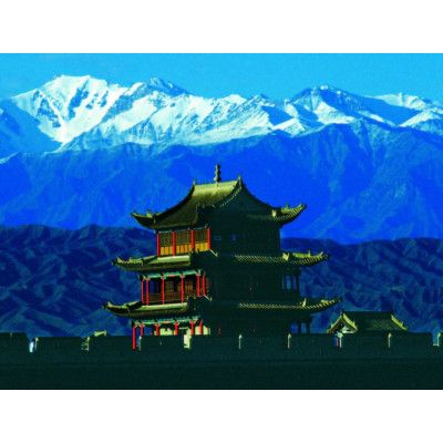Pussel 280 bitar Flera olika motiv : Model - Kinesisk byggnad
