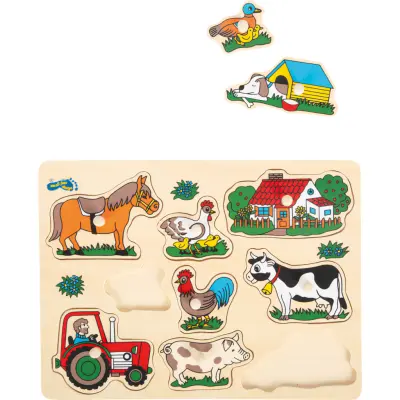 Pussel - Bondgård - 9 bitar - Small Foot