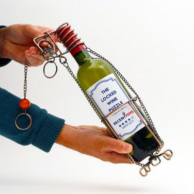 Pussel Låsta Vinflaskan