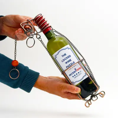Pussel Låsta Vinflaskan