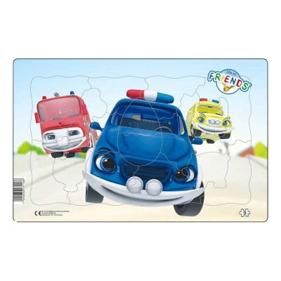 Pussel Vännernas Stad Bilar