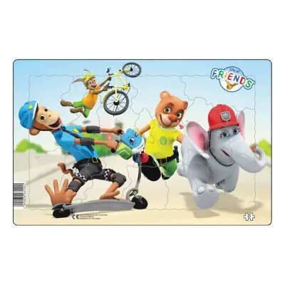 Pussel Vännernas Stad Karaktärer med Spark