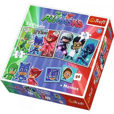 Pyjamashjältarna Pussel och memory 90710
