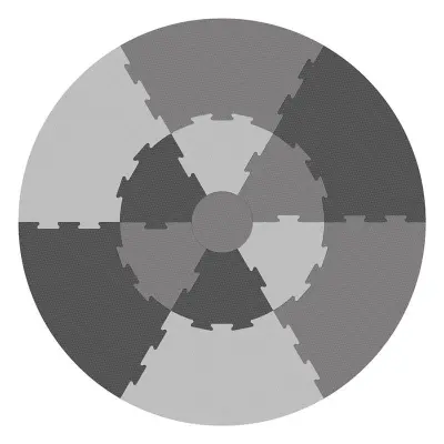 Sebra lekmatta pussel, grå