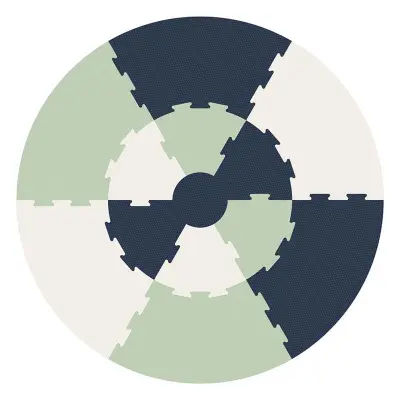 Sebra lekmatta pussel, meadow green