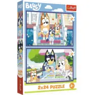 Trefl Bluey 2-pack Pussel 2x24 bitar - Bluey -  Leksaksaffären