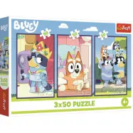 Trefl Bluey 3-pack Pussel 3x50 bitar - Bluey -  Leksaksaffären
