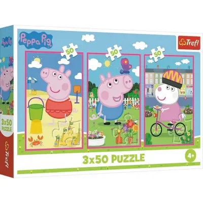Trefl Greta Gris 3-pack Pussel 3x50 bitar - Greta Gris -  Leksaksaffären