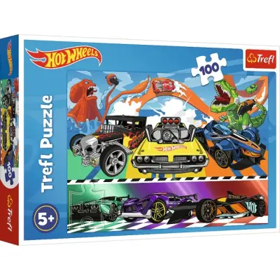 Trefl Hot Wheels Pussel 100 bitar 16466 - Hot Wheels -  Leksaksaffären