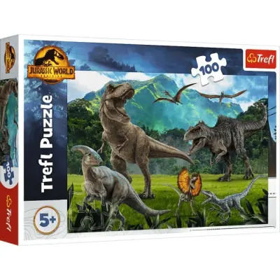 Trefl Jurassic World Pussel 100 bitar 16441 - Jurassic World -  Leksaksaffären