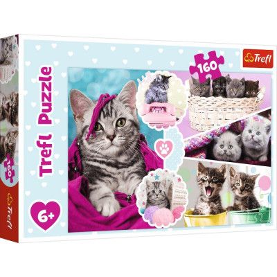Trefl  Lovely kittens Pussel 160 bitar 15371 - Trefl -  Leksaksaffären