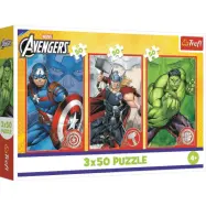 Trefl Marvel Avengers 3-pack Pussel 3x50 bitar - Avengers -  Leksaksaffären