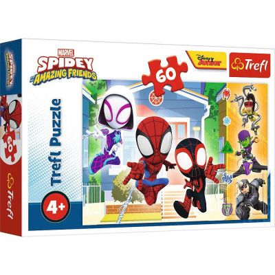 Trefl Marvel Spidey Pussel 60 bitar - Spiderman -  Leksaksaffären