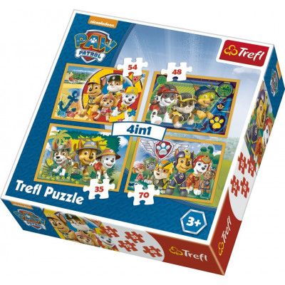 Trefl Paw Patrol Pussel 4-i-1 34307