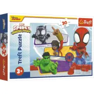 Trefl Spidey Amazing Friends Pussel 30 bitar - Spidey and His Amazing Friends -  Leksaksaffären