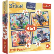 Trefl Stitch 4-pack Pussel 35-48-54-70 bitar - Stitch -  Leksaksaffären