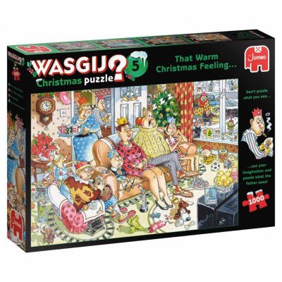 Wasgij Christmas 5 That Warm Christmas Feeling! Pussel 1000 bitar