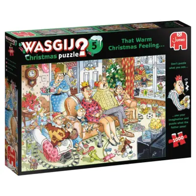Wasgij Christmas 5 That Warm Christmas Feeling! Pussel 1000 bitar