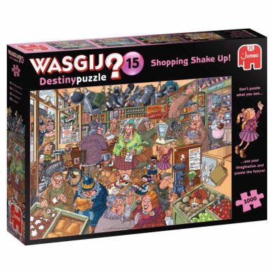 Wasgij Destiny 15 Shopping Shake up! Pussel 1000 bitar - Wasgij -  Leksaksaffären