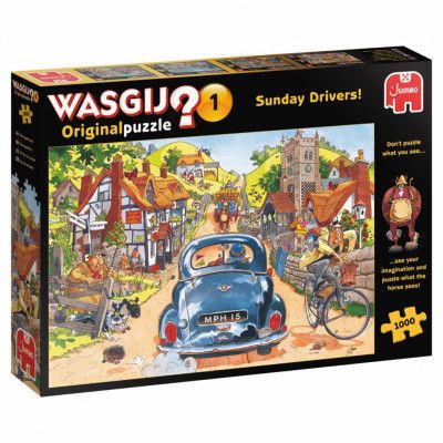 Wasgij Original 1 Sunday Drivers! Pussel 1000 bitar