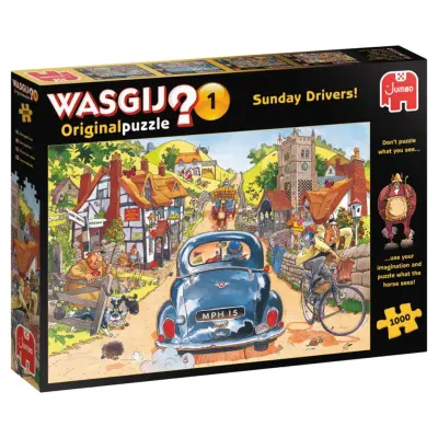 Wasgij Original 1 Sunday Drivers! Pussel 1000 bitar