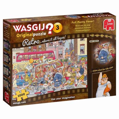 Wasgij Original 3 Retro Full Monty Fever! Pussel 1000 bitar 19167