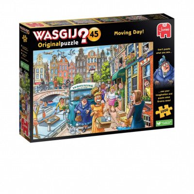 Wasgij Original 45 Moving Day! Pussel 1000 bitar - Wasgij -  Leksaksaffären