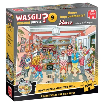 Wasgij Retro Original 9 Home Improvements! Pussel 1000 bitar - Wasgij -  Leksaksaffären