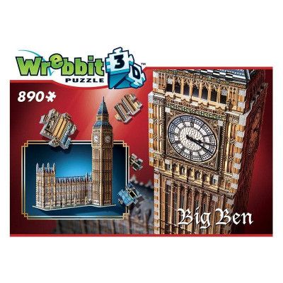 Wrebbit 3D Pussel Big Ben 890 bitar - Wrebbit -  Leksaksaffären