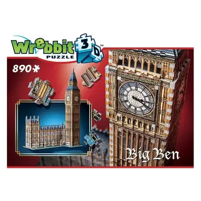 Wrebbit 3D Pussel Big Ben 890 bitar - Wrebbit -  Leksaksaffären