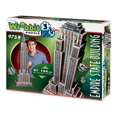 Wrebbit 3D Pussel Empire State Building 975 bitar - Wrebbit -  Leksaksaffären