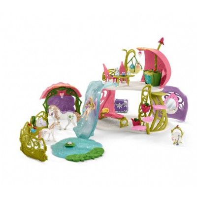 Schleich Glittrande blomhus med enhörningar