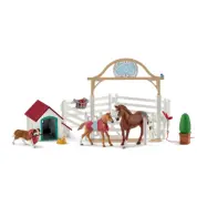 schleich HORSE CLUB Hannahs gästhästar med tiken Ruby 42458
