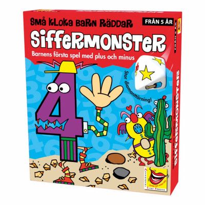 Små Kloka Siffermonster Barnspel