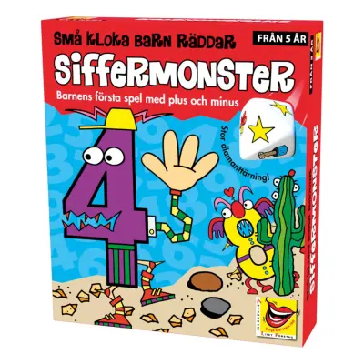 Små Kloka Siffermonster Barnspel
