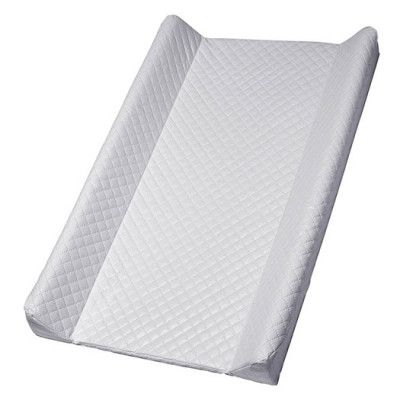 Carlobaby skötbädd med kant, quiltad grå