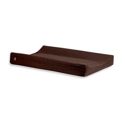 Jollein skötbäddsöverdrag vrinklad bomull, chestnut