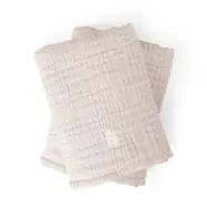 Sebra sköthandduk muslin 2-pack, birchbark rose