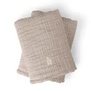 Sebra sköthandduk muslin 2-pack, jetty beige