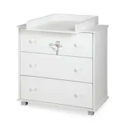 EuroToys Eurotoys - Skötbyrå Giraff Vit